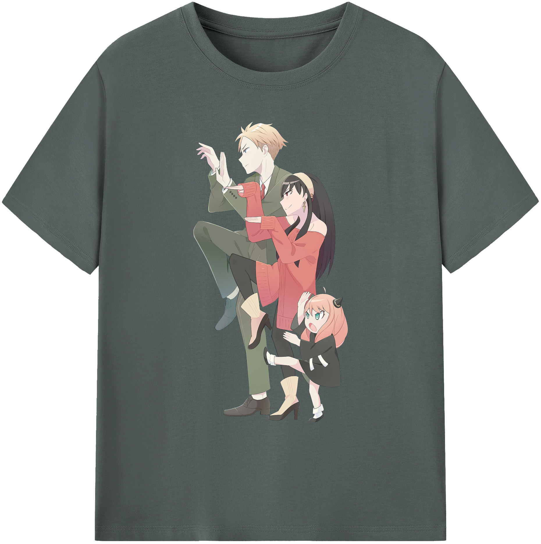 （画像用） SPY×FAMILY间谍家家酒 綿100％ メンズ半袖Tシャツ｜肌触りやわらか＆通気性